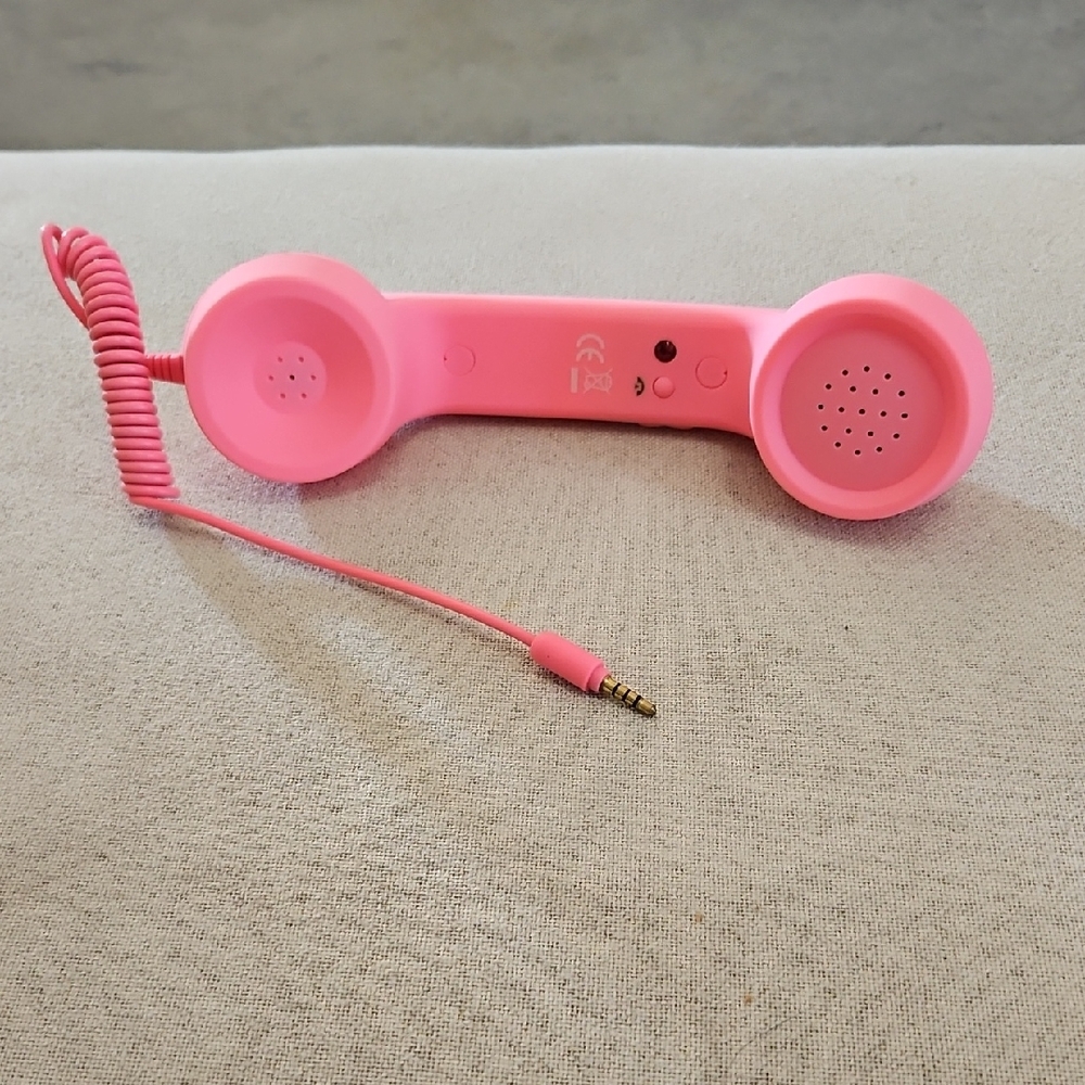 Pink Retro Handset for Smartphones